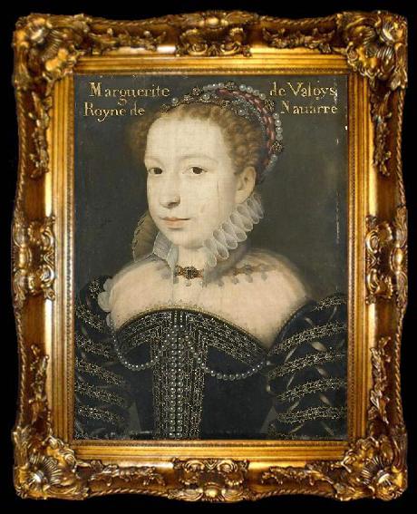 framed  Francois Clouet Marguerite de Valois, reine de Navarre, ta009-2